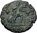 yɔi/iۏ؏tz AeB[NRC RC   [] GRATIAN 367AD Very RARE Ancient Roman Coin Chi-Rho Labarum & Crosses i59358