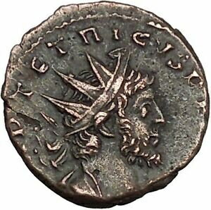 ڶ/ʼݾڽա ƥ    [̵] Tetricus I - Gallic Roman 273AD Rare Ancient Roman Coin Laetitia Happy i53038