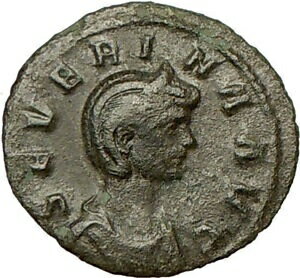 yɔi/iۏ؏tz AeB[NRC RC   [] SEVERINA AURELIAN wife 275AD Ancient Roman Coin VENUS Love, fertility i18155