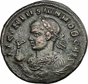 ڶ/ʼݾڽա ƥ    [̵] LICINIUS II Junior 321AD Aquileia CAPTIVES Vexillum Ancient Roman Coin i49822