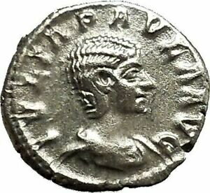  アンティークコイン コイン 金貨 銀貨  JULIA PAULA 219AD Elagabalus Wife Concordia Silver Denarius Roman Coin i39654