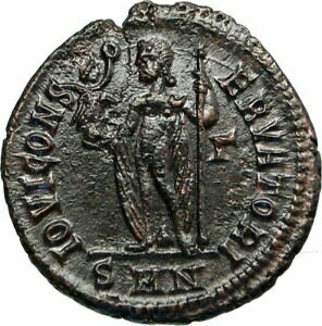 ڶ/ʼݾڽա ƥ    [̵] MAXIMINUS II DAIA Authentic Ancient 311AD Genuine Roman Coin JUPITER i84696