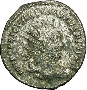 ڶ/ʼݾڽա ƥ    [̵] Valerian I receivind wreath from Turreted female 255AD Ancient Roman Coin i34745