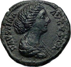 ڶ/ʼݾڽա ƥ    [̵] Faustina I wife of Marcus Aurelius Ancient Roman Coin DIANA LUNA Hope i73680