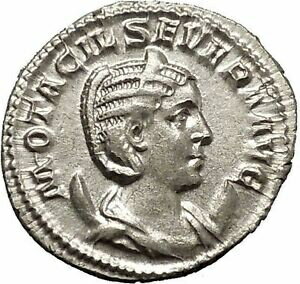  アンティークコイン コイン 金貨 銀貨  Otacilia Severa 244AD Silver Ancient Roman Hera JUNO wife of Jupiter i52282