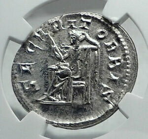 ڶ/ʼݾڽա ƥ    [̵] PHILIP I the ARAB Authentic Ancient 245AD Silver Roman Coin SECURITAS NGC i81399