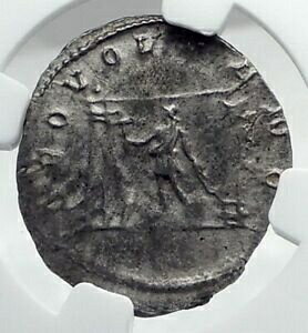 ڶ/ʼݾڽա ƥ    [̵] VALERIAN I Authentic Ancient Roman Coin VULCAN aka HEPHAESTUS TEMPLE NGC i81200