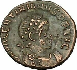  アンティークコイン 硬貨 Valentinian II 388AD Ancient Roman Coin Victory Chi-Rho Unpublished i39847  #ocf-wr-3204-811