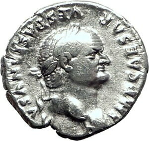  アンティークコイン コイン 金貨 銀貨  VESPASIAN 69AD Rare Authentic Genuine Ancient Silver Roman Coin Jupiter i64472