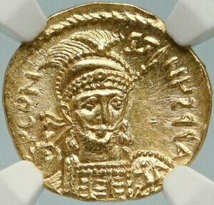  アンティークコイン 金貨 CONSTANTINE IV PAGONATUS 681AD Gold Solidus Byzantine Coin NGC MS i84777  #gct-wr-3205-202