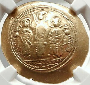 アンティークコイン コイン 金貨 銀貨  JESUS CHRIST Romanus IV Eudocia & Sons ANCIENT Gold Byzantine Coin NGC XF i66651