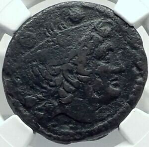  アンティークコイン コイン 金貨 銀貨  Roman Republic ANONYMOUS Sextans 2nd Punic War Time vs Hannibal Coin NGC i78888