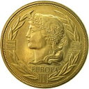  アンティークコイン コイン 金貨 銀貨   France, Medal, Ecu Europa, Marianne, 1992, Rodier, MS(63), Gilt Bronze