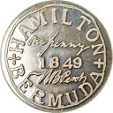  アンティークコイン コイン 金貨 銀貨   Bermuda, Medal, Hamilton, MS(63), Silver