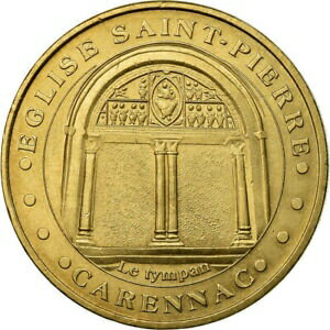  アンティークコイン コイン 金貨 銀貨   France, Token, Touristic token, 46/ Eglise Saint-Pierre - Carennac