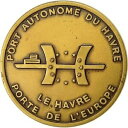  アンティークコイン コイン 金貨 銀貨   France, Medal, Port Autonome du Havre, Porte de l'Europe, 1993