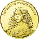  アンティークコイン コイン 金貨 銀貨   France, Medal, Henriette d'Angleterre, MS(63), Vermeil