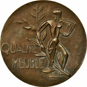  アンティークコイン コイン 金貨 銀貨   France, Medal, Concours Meubles, 1960, AU(50-53), Bronze