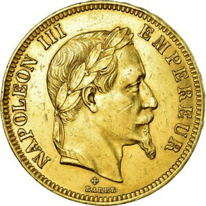 【極美品/品質保証書付】 アンティークコイン 金貨 980163 Coin, France, Napoleon III, 100 Francs, 1863, Strasbourg, Gold 送料無料 gcf-wr-3239-196