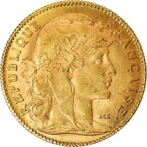  アンティークコイン コイン 金貨 銀貨   Coin, France, Marianne, 10 Francs, 1912, Paris, AU(55-58), Gold, KM:846