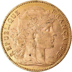  アンティークコイン コイン 金貨 銀貨   Coin, France, Marianne, 10 Francs, 1914, Paris, MS(63), Gold, KM:846