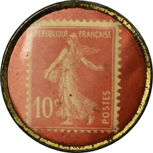  アンティークコイン コイン 金貨 銀貨   Coin, France, Produits chimiques d'Auby, 10 Centimes, Timbre-Monnaie