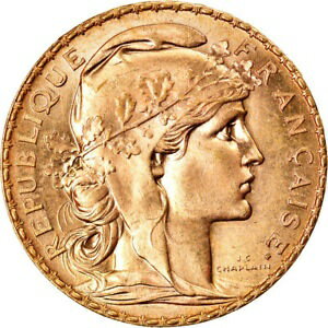  アンティークコイン コイン 金貨 銀貨   Coin, France, Marianne, 20 Francs, 1910, Paris, MS(63), Gold, KM:857