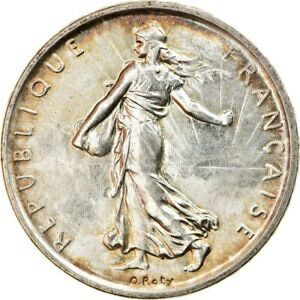 yɔi/iۏ؏tz AeB[NRC RC   [] [#875655] Coin, France, Semeuse, 5 Francs, 1960, MS(63), Silver, KM:926