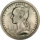 ڶ/ʼݾڽա ƥ    [̵] [#30862] TOGO, Franc, 1948, Paris, KM #E4, MS(63), Copper-Nickel, Lecompte #18