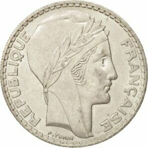 yɔi/iۏ؏tz AeB[NRC RC   [] [#480016] France, Turin, 20 Francs, 1933, Paris, AU(55-58), Silver, KM:879