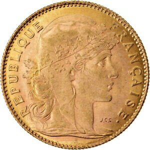 ڶ/ʼݾڽա ƥ    [̵] [#902699] Coin, France, Marianne, 10 Francs, 1910, Paris, AU(50-53), Gold