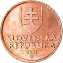 yɔi/iۏ؏tz AeB[NRC RC   [] [#767191] Coin, Slovakia, 50 Halierov, 2001, MS(63), Copper Plated Steel, KM:35