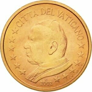 yɔi/iۏ؏tz AeB[NRC RC   [] [#581397] VATICAN CITY, 5 Euro Cent, 2002, MS(63), Copper Plated Steel, KM:343