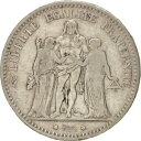 【極美品/品質保証書付】 アンティークコイン コイン 金貨 銀貨 送料無料 76899 FRANCE, Hercule, 5 Francs, 1874, Bordeaux, KM:820.2, VF(30-35), Silver