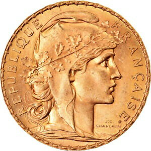  アンティークコイン コイン 金貨 銀貨   Coin, France, Marianne, 20 Francs, 1913, Paris, MS(63), Gold, KM:857