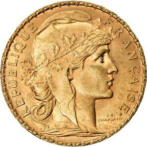  アンティークコイン コイン 金貨 銀貨   Coin, France, Marianne, 20 Francs, 1901, Paris, AU(55-58), Gold