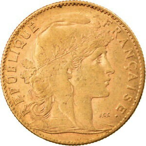  アンティークコイン コイン 金貨 銀貨   Coin, France, Marianne, 10 Francs, 1906, Paris, EF(40-45), Gold