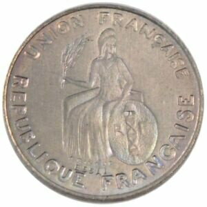 【極美品/品質保証書付】 アンティークコイン 硬貨 [#25895] FRENCH OCEANIA, 50 Centimes, 1948, KM #E2, MS(65-70), Bronze-Nickel [送料無料] #oof-wr-3268-2108