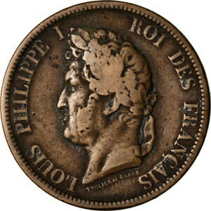  アンティークコイン コイン 金貨 銀貨   Coin, FRENCH COLONIES, Louis - Philippe, 10 Centimes, 1839, Paris