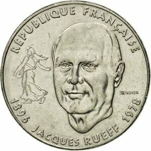 ڶ/ʼݾڽա ƥ    [̵] [#581761] Coin, France, Jacques Rueff, Franc, 1996, Paris, AU(55-58), Nickel