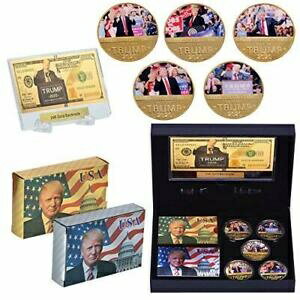 ڶ/ʼݾڽա ƥ    [̵] Donald Trump 2020 Collector's Gift Set - 5 Coins - 24K Gold $1M Bill - 2 Decks