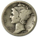  アンティークコイン コイン 金貨 銀貨  1916-S Mercury Dime Good/VG - SKU#12242