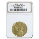【極美品/品質保証書付】 アンティークコイン 金貨 1852 $10 Gold Ingot U.S. Assay Office MS-61 NGC - SKU#229495 [送料無料] #got-wr-3296-375
