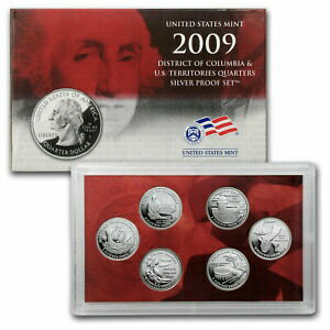  アンティークコイン コイン 金貨 銀貨  2009 D.C. and U.S. Territories Quarters Silver Proof Set - SKU #52687