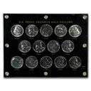  アンティークコイン コイン 金貨 銀貨  1950-63 Franklin Half Dollar Short Set BU (Capital Plastic) - SKU#201919