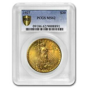 【極美品/品質保証書付】 アンティークコイン 金貨 1927 $20 Saint-Gaudens Gold Double Eagle MS-62 PCGS - SKU#41111 [送料無料] #got-wr-3296-839