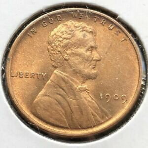 【極美品/品質保証書付】 アンティークコイン コイン 金貨 銀貨 [送料無料] 1909 VDB Wheat Penny Lincoln Cent 1c High Grade Choice BU +++ #10463