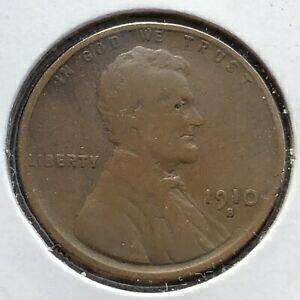 【極美品/品質保証書付】 アンティークコイン コイン 金貨 銀貨 [送料無料] 1910 S Wheat Penny Lincoln Cent 1c Better Grade #10787