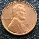【極美品/品質保証書付】 アンティークコイン 硬貨 1939 Wheat Penny Lincoln Cent 1c High Grade BU #27056 ...