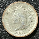 【極美品/品質保証書付】 アンティークコイン 硬貨 1864 Indian Head Cent Penny 1c One Cent Low Grade #149...